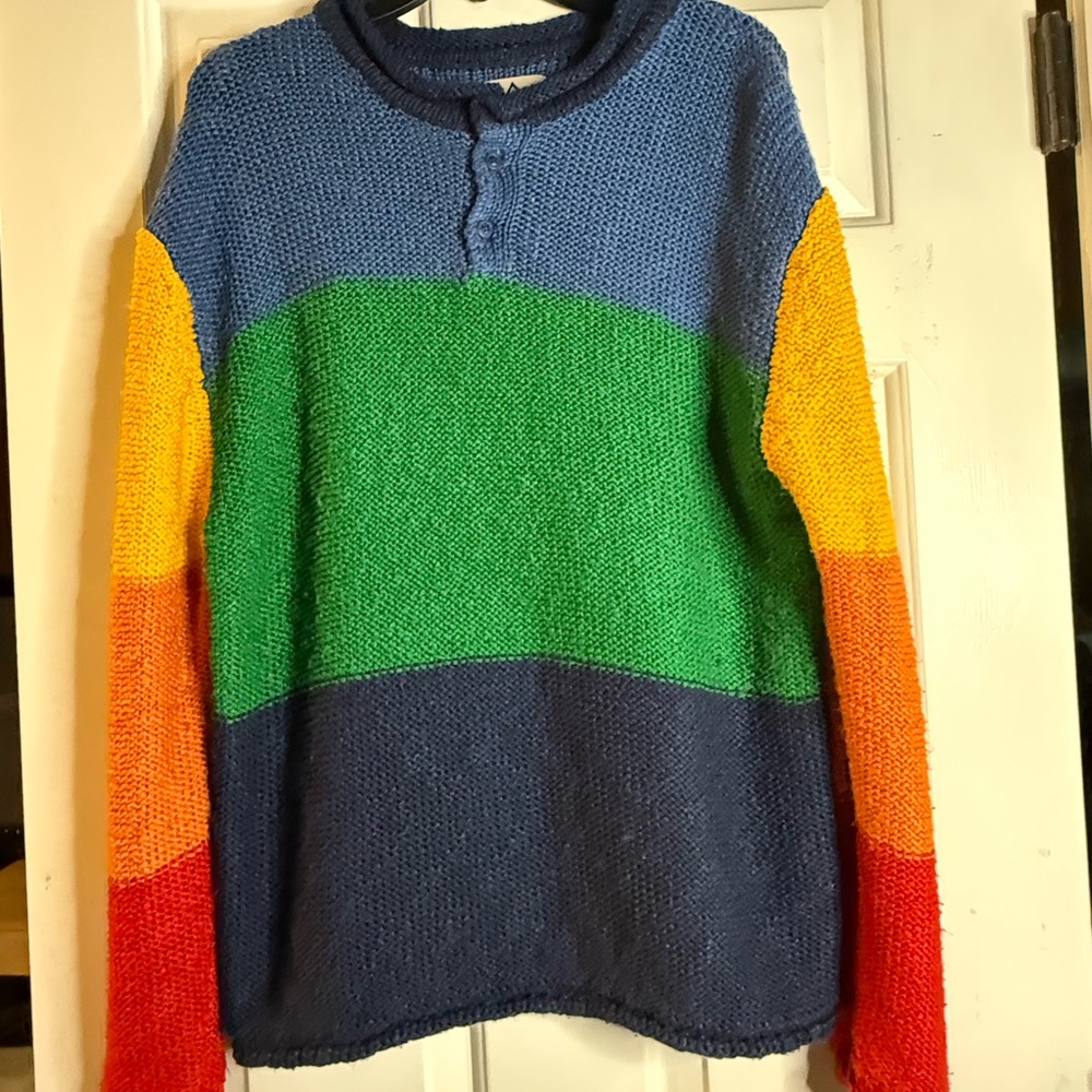 Oversized UNIF rainbow sweater
